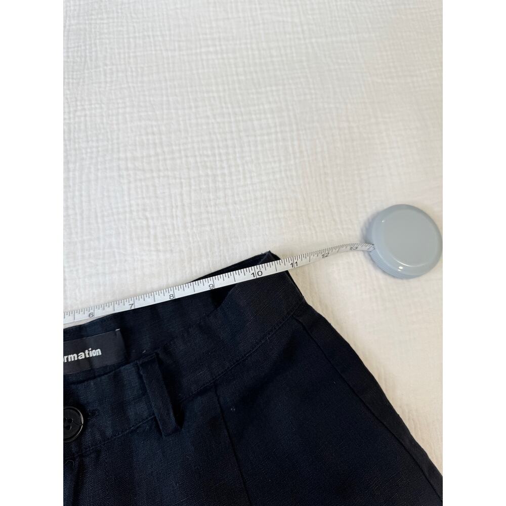 Reformation Black Linen Shorts Women's 0 Minimalist Summer Resort Vacation Euro - Picture 10 of 10